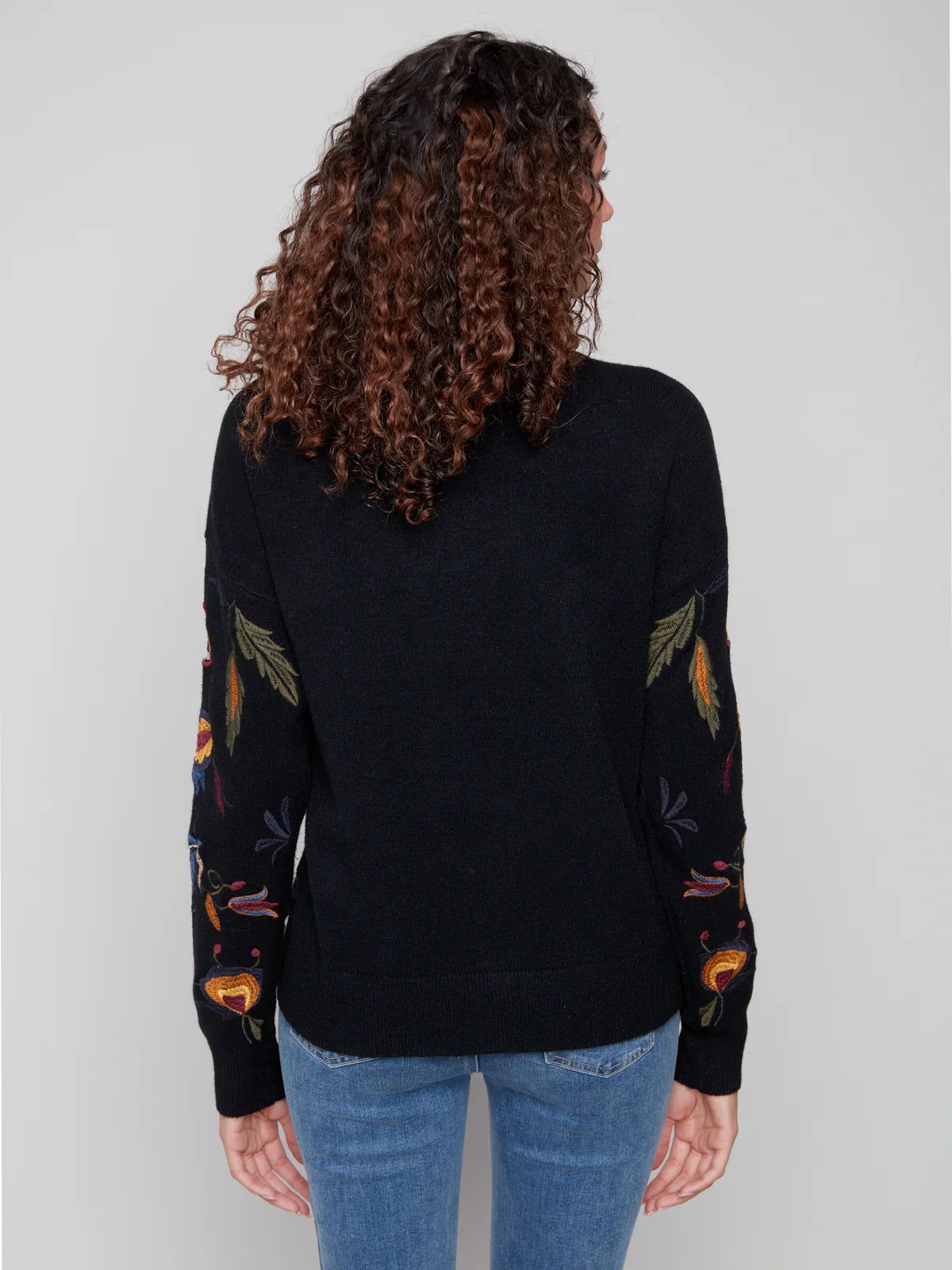 Charlie B Embroidered Sweater C2893