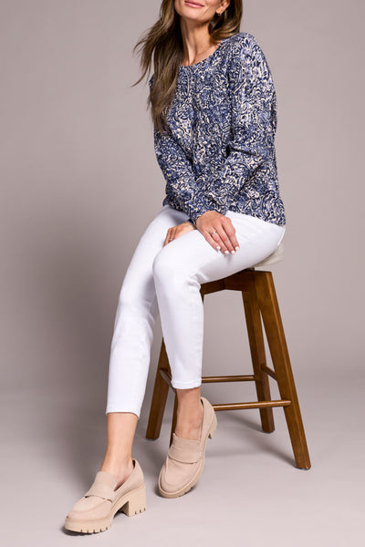 Tribal Crew Neck Sweater 2383O-576