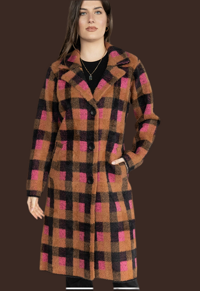 Nikky Plaid Coat GN418