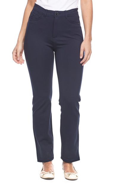 Suzanne Straight Leg Essential Pant (Navy)