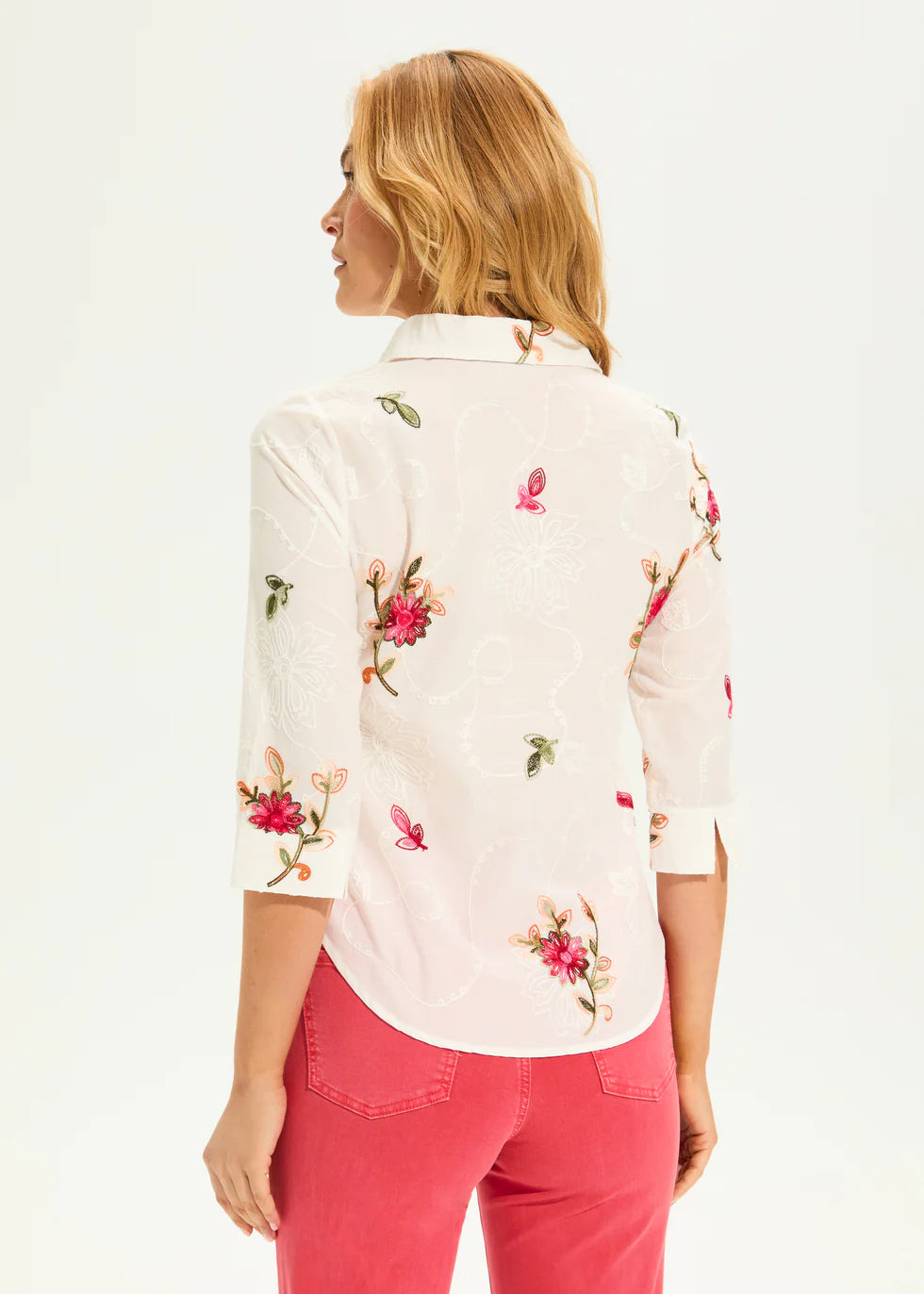 French dressing embroidered voile shirt 7443288