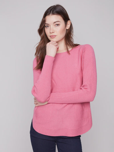 Charlie B Lattice Back Top C2170Z