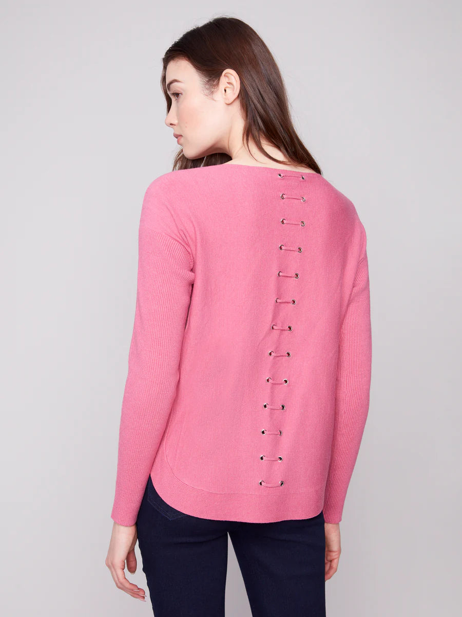 Charlie B Lattice Back Top C2170Z
