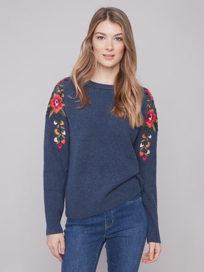 Charlie B Raglan Sleeve Sweater C2268Y