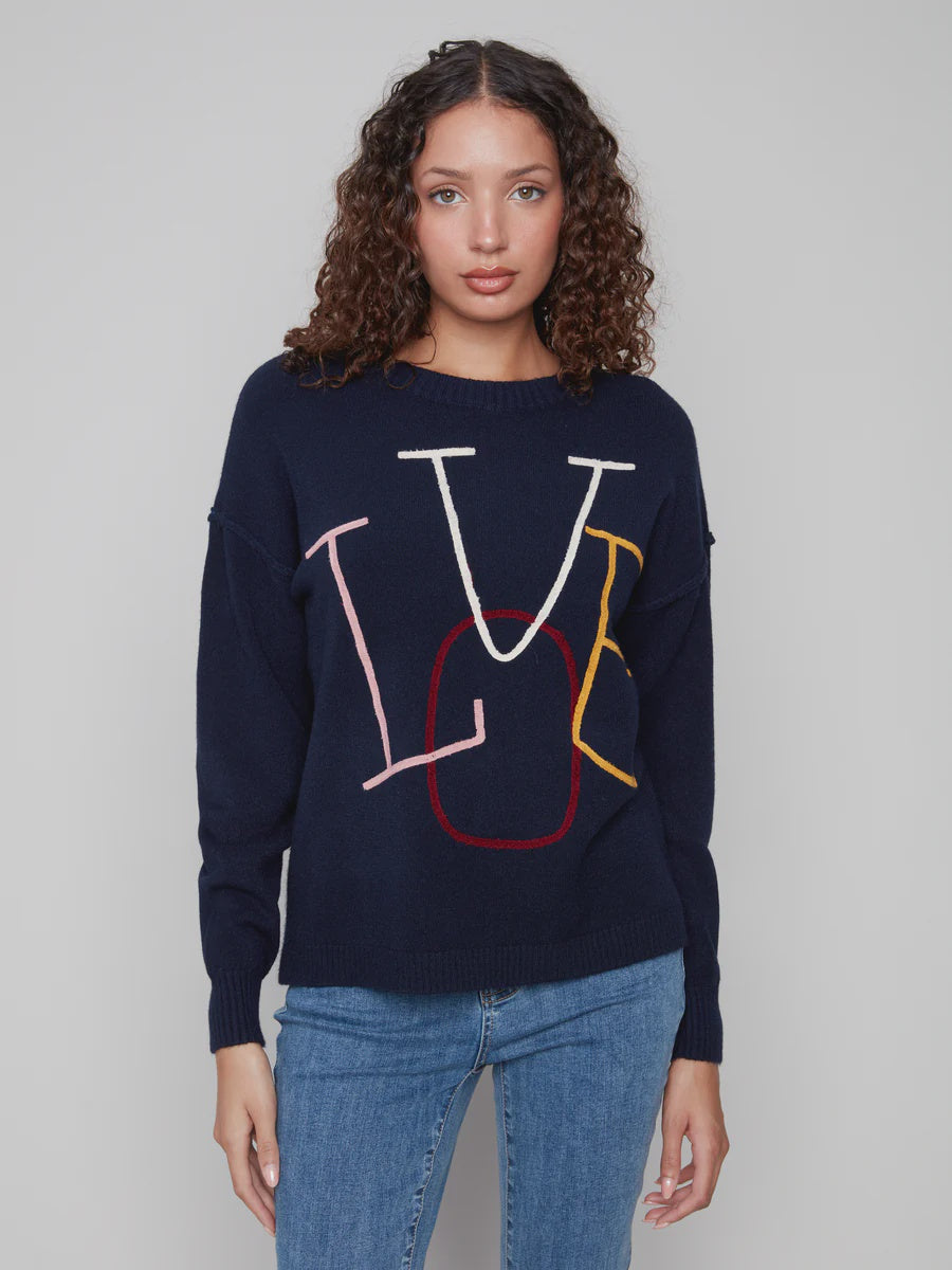 Charlie B "Love" Sweater C2840E