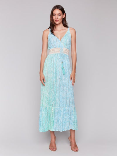 Charlie B printed maxi dress with tier C3202/203C