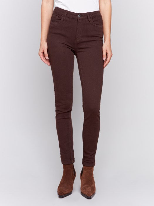 Charlie B. Slim Leg Jeans (Mocha)