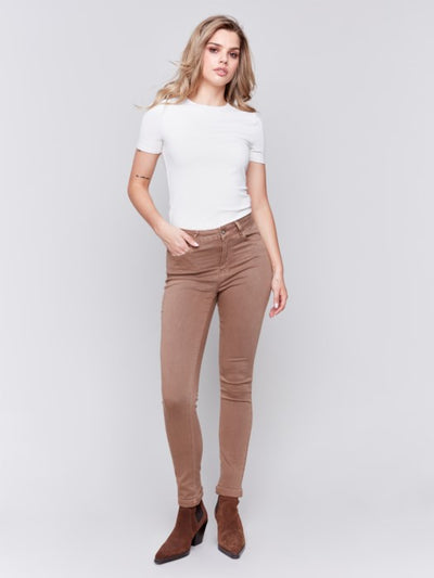 Charlie B. Slim Leg Jeans (Truffle)