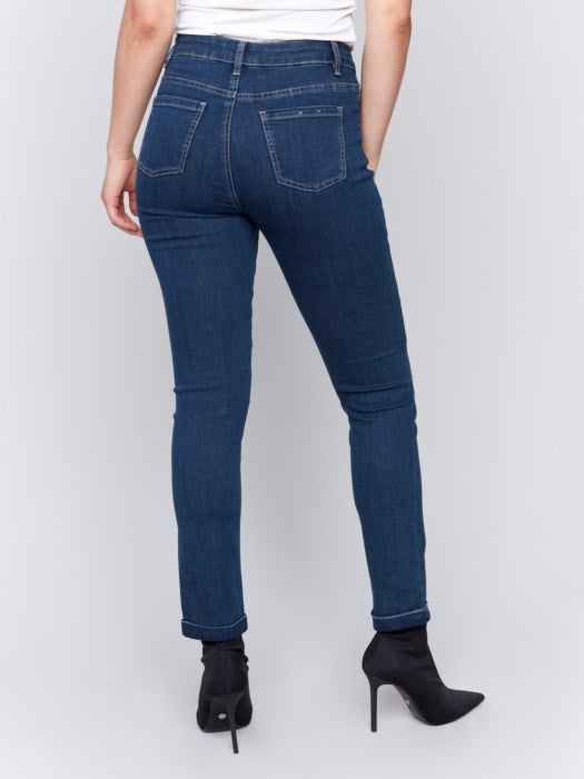 Charlie B. Slim Leg Jeans (Navy)