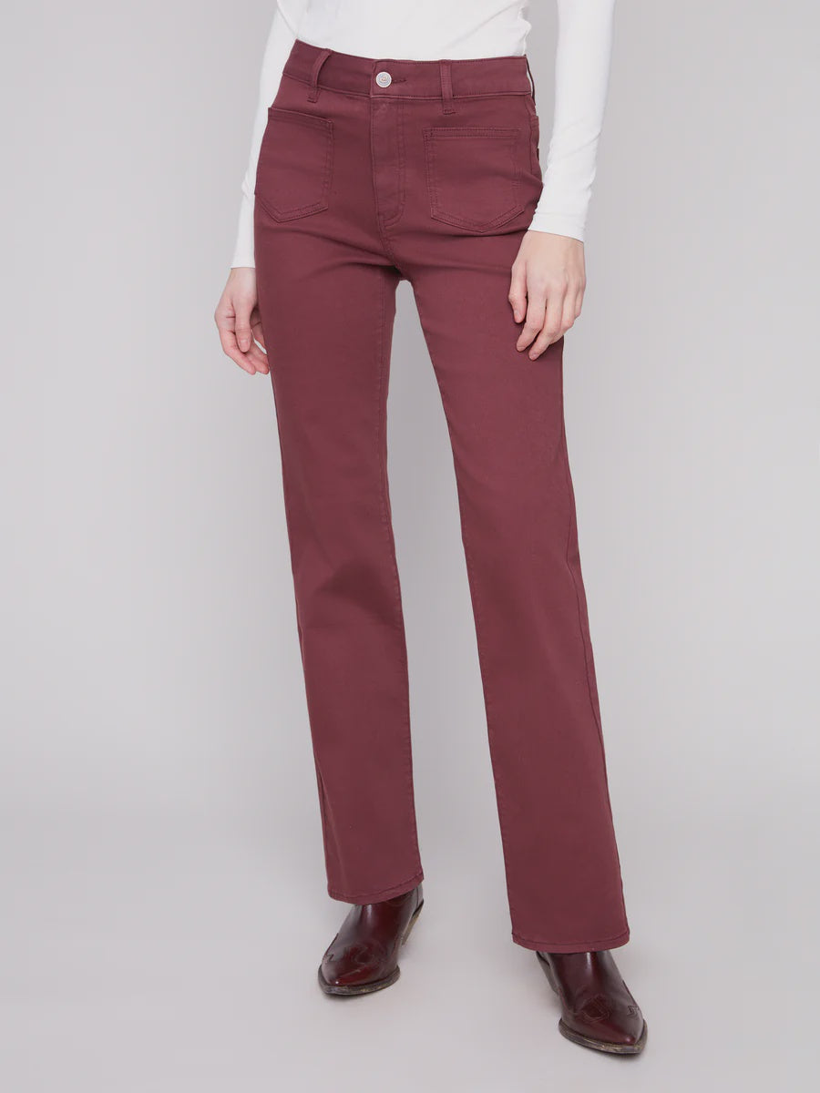 Charlie B Flare Leg Pant C5687