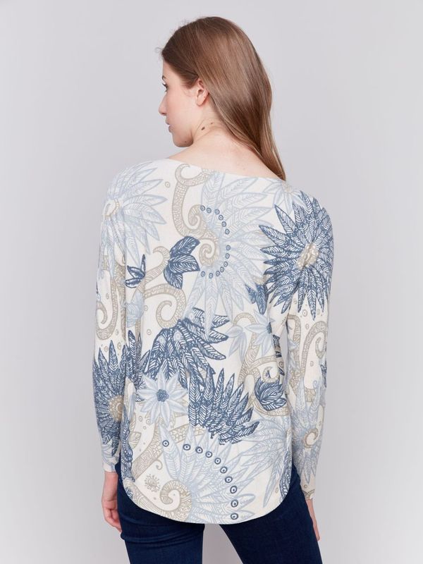 Charlie B. Floral Paisley Sweater