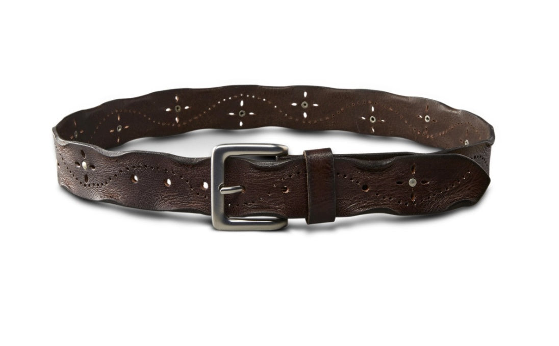 Custom Leather Stud Detail Belt S517