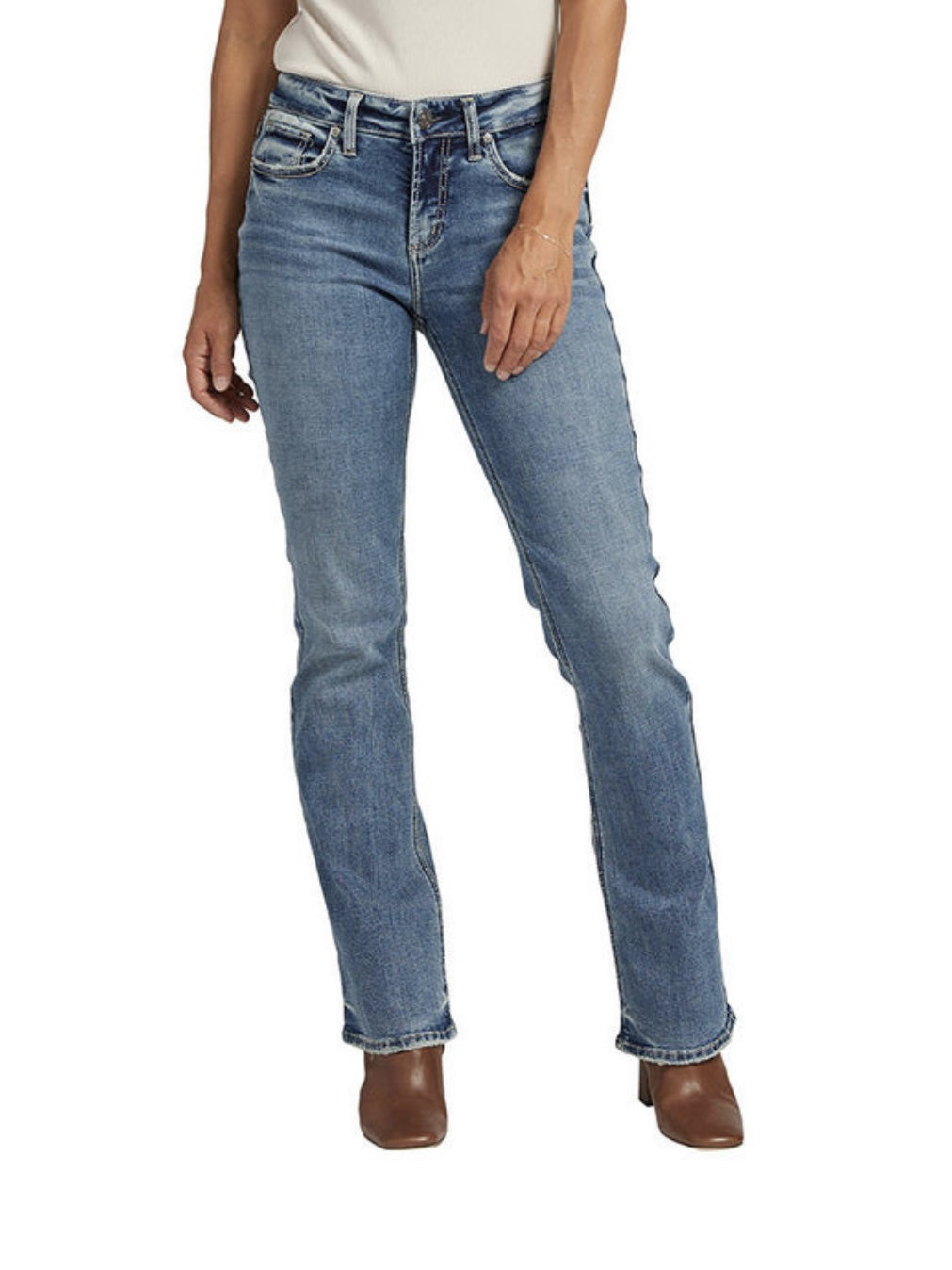 Silver Suki Slim Bootcut Jeans L93616CVS335