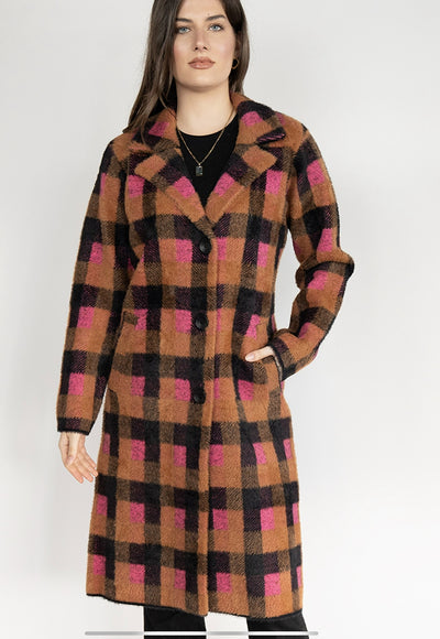 Nikky Plaid Coat GN418