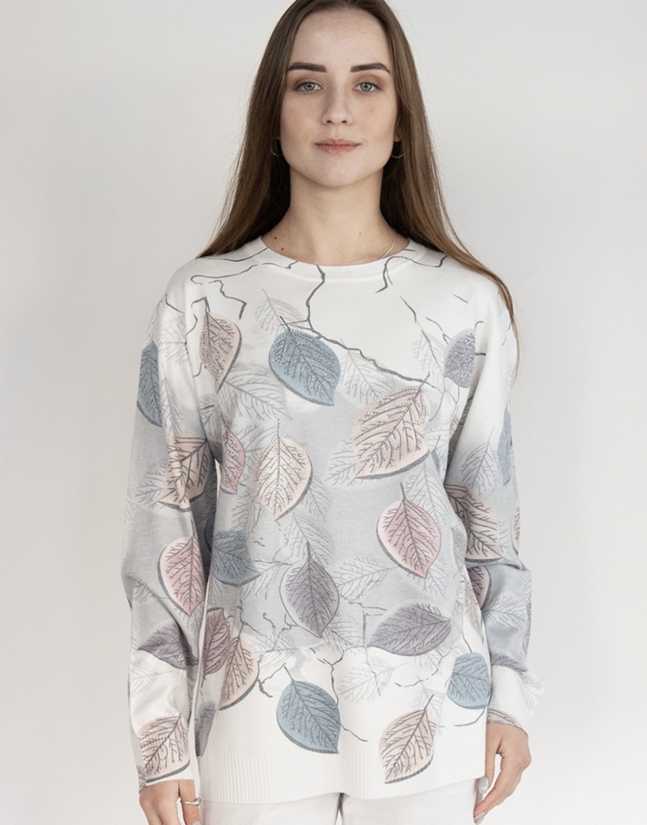 Nikky Fall Leaf Sparkle Sweater GN311