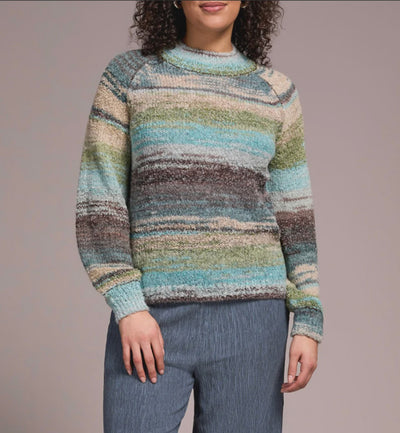 Tribal Mock Neck Sweater 1942O-8208