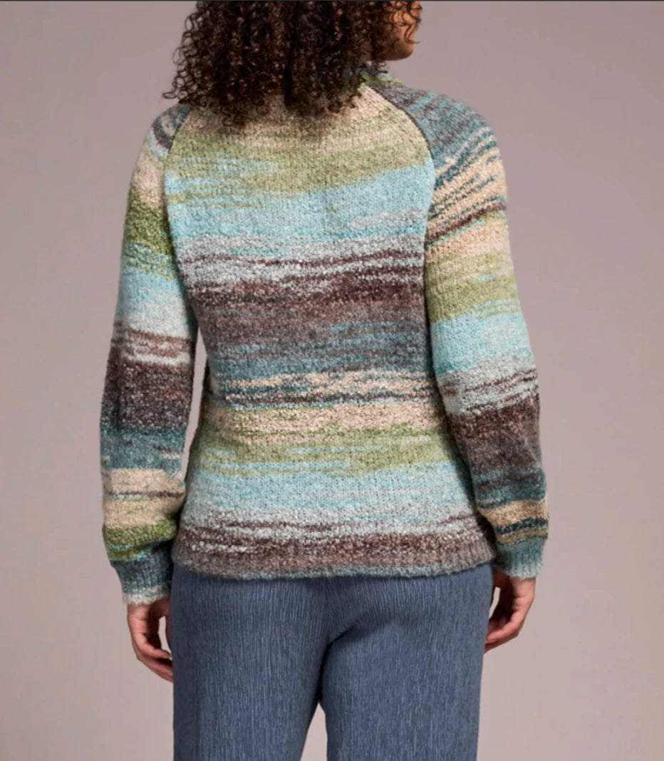 Tribal Mock Neck Sweater 1942O-8208