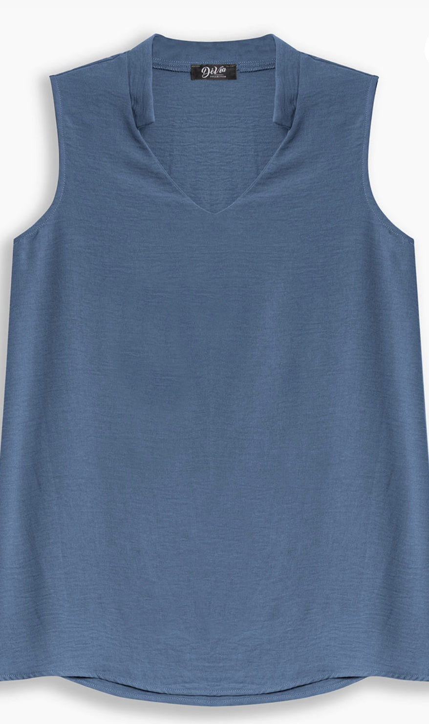 DeVia sleeveless mini collared top S429T