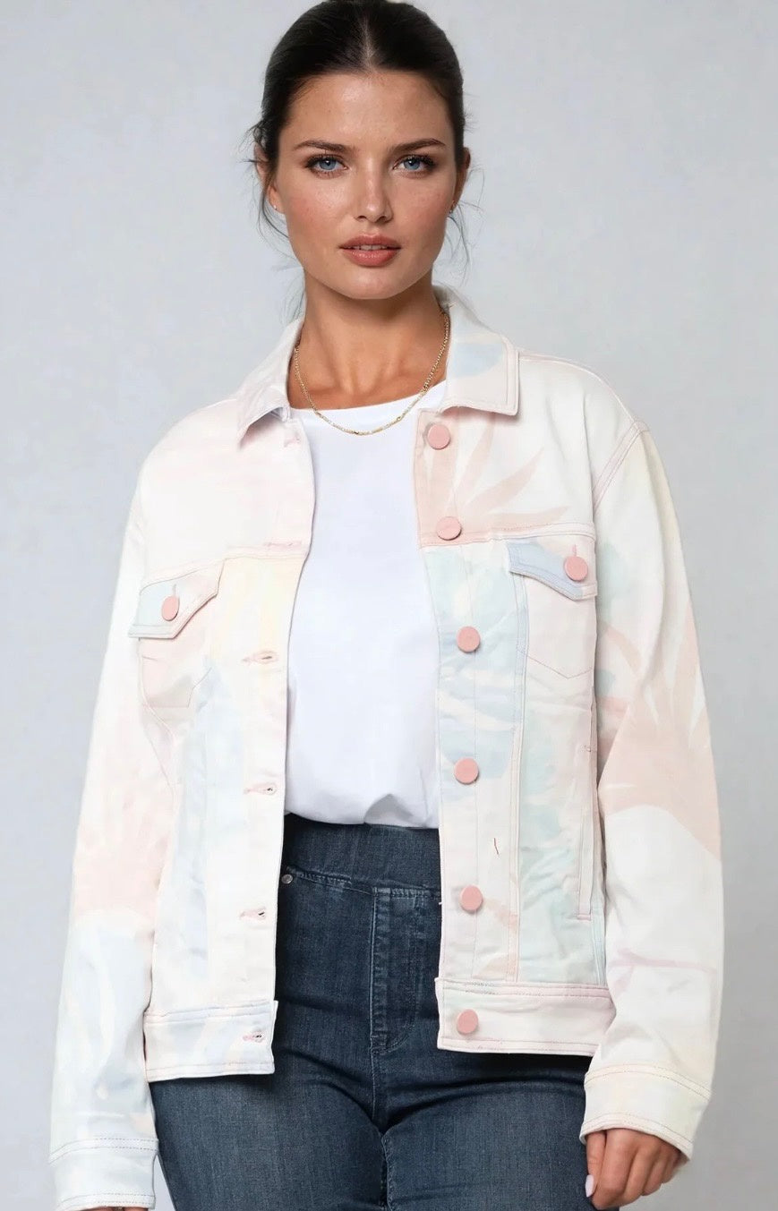Carreli palm floral jacket J0046