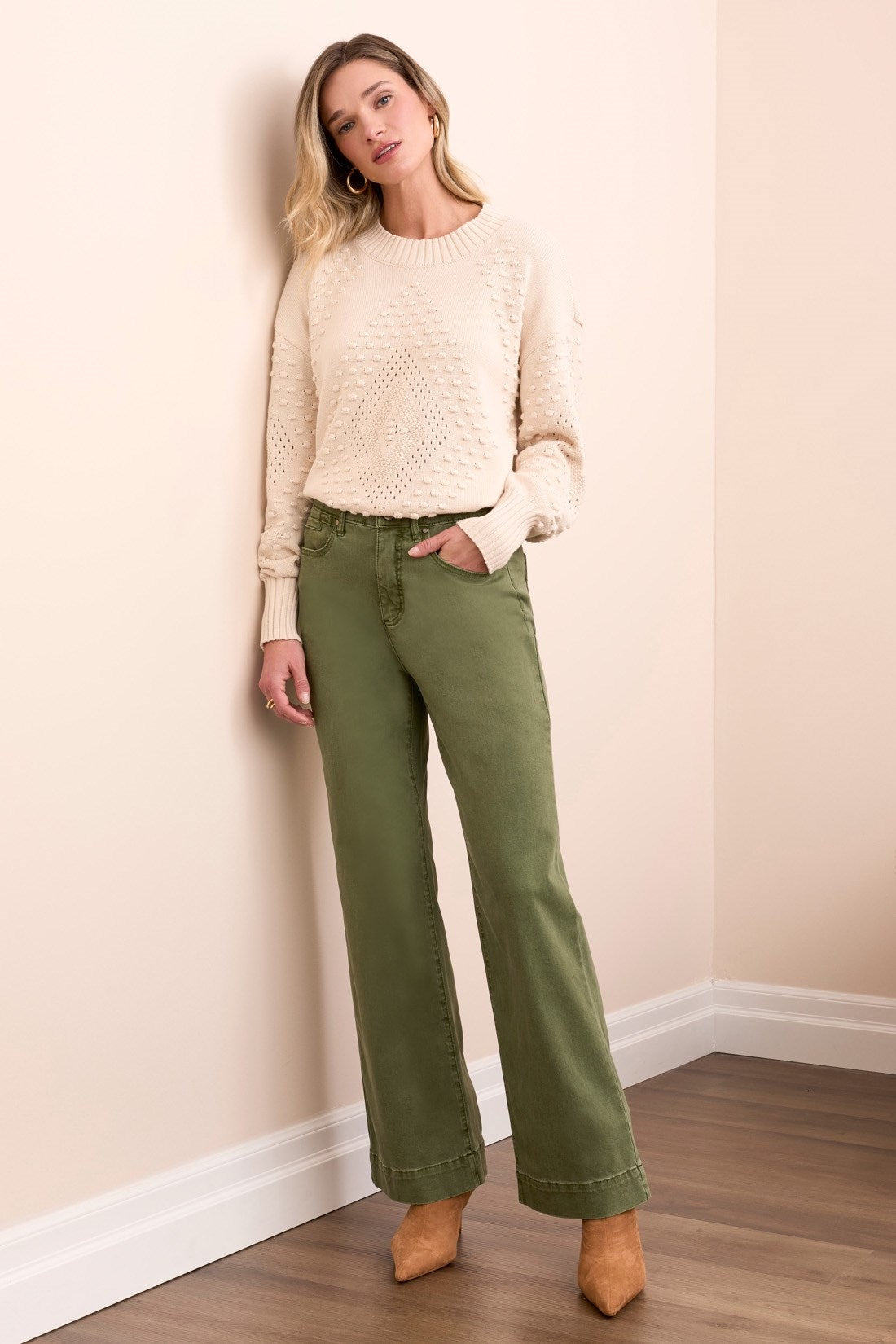 Tribal fly front pant1861O-202OW