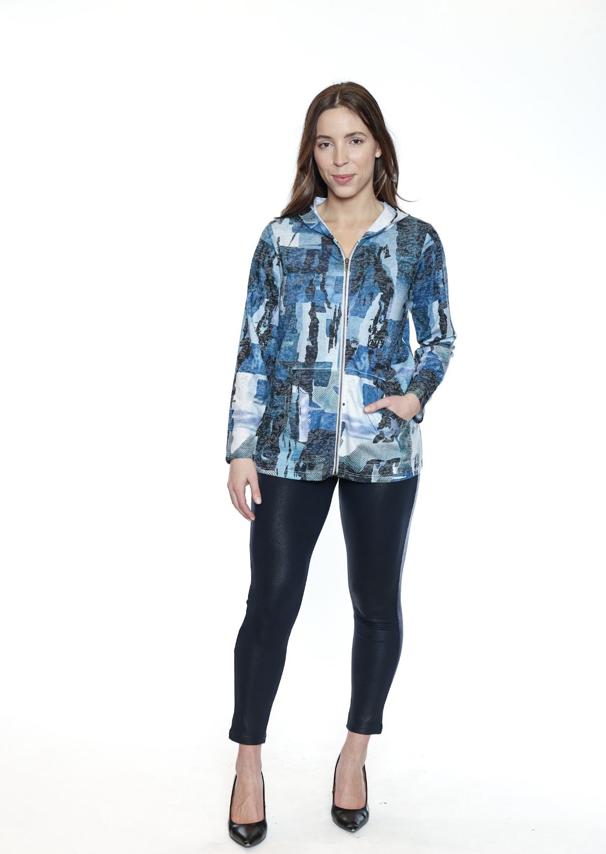 Papa zip up lightweight hoodie T5774