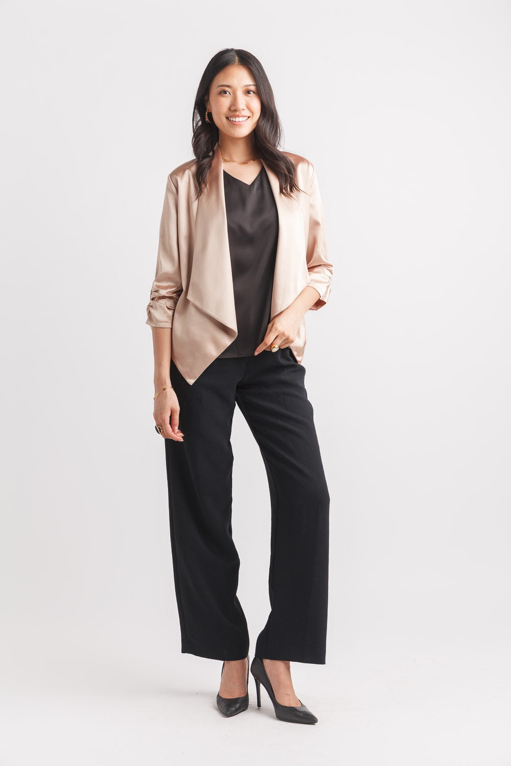 Papillon satin blazer JT-15751