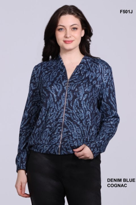 DeVia zipper sporty jacket F501J