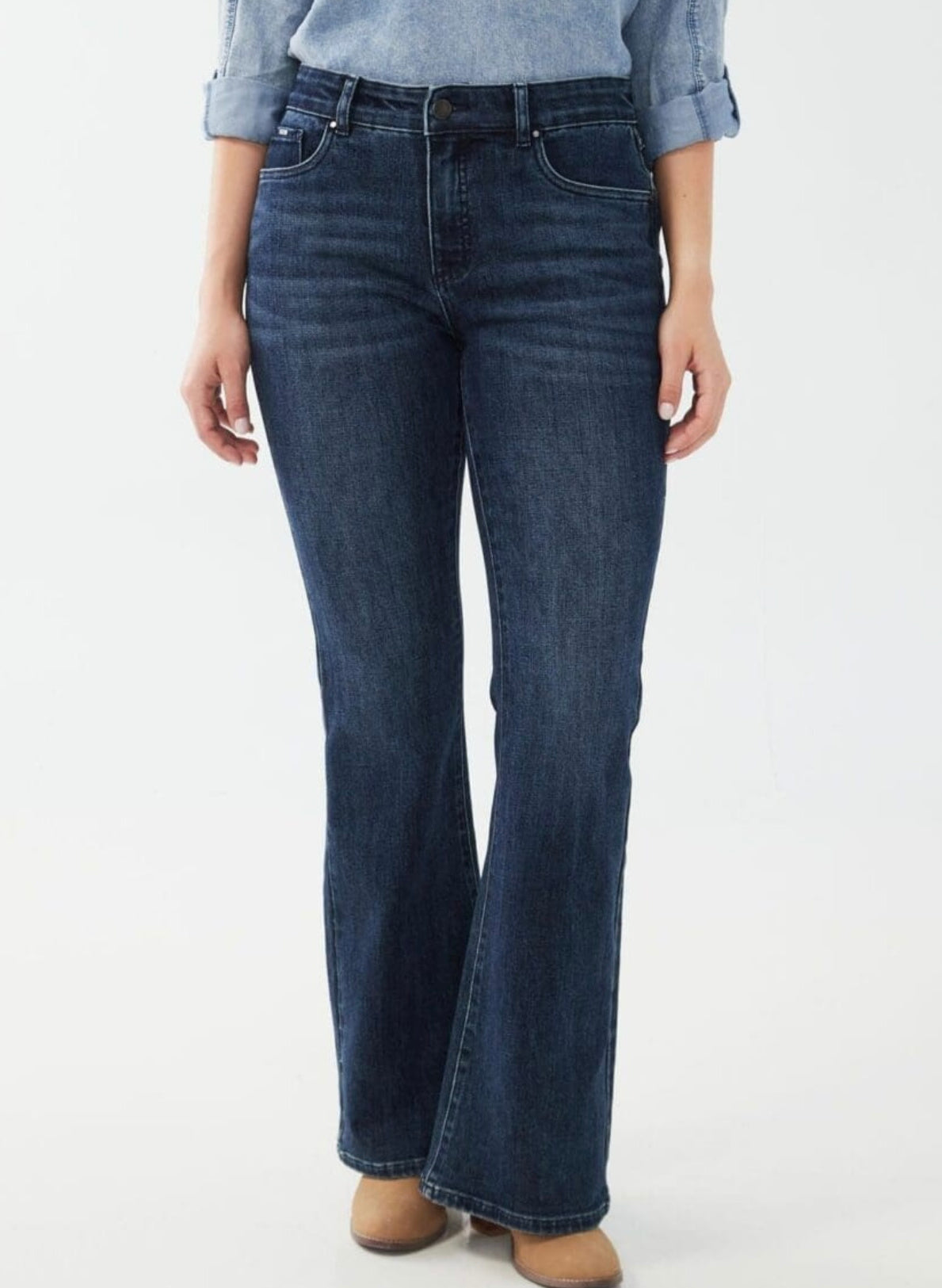 High rise flare jeans