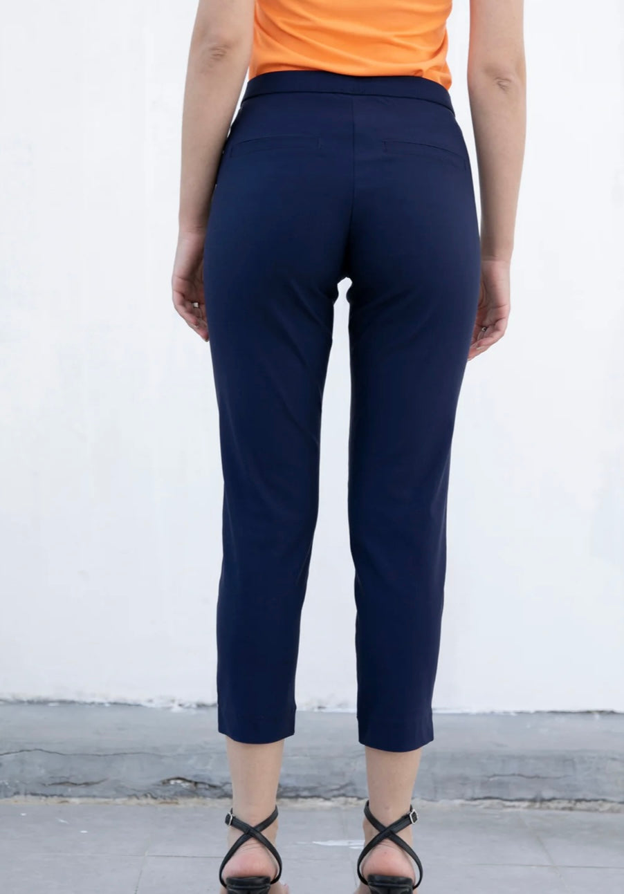 Orange Fashion Village Navy Capris