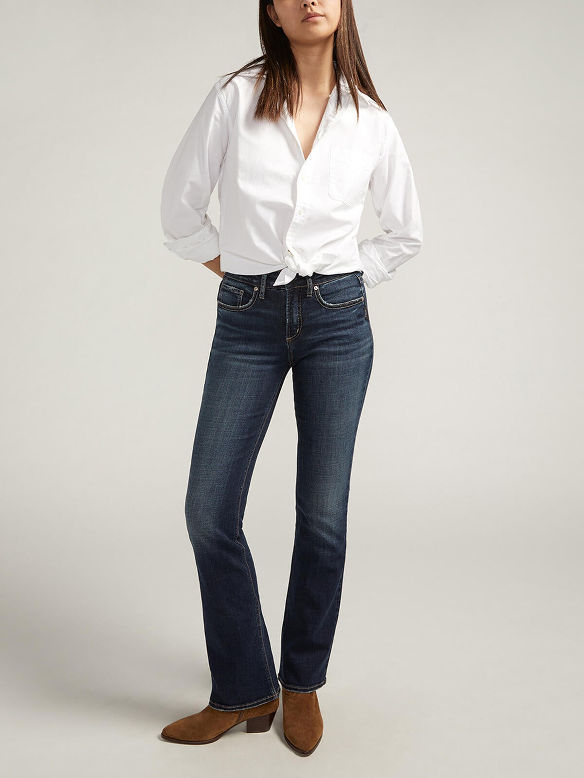 Silver Suki Slim Bootcut Jeans L93616CVS421