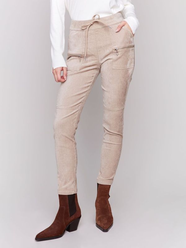 Charlie B. Corduroy Joggers (Almond)