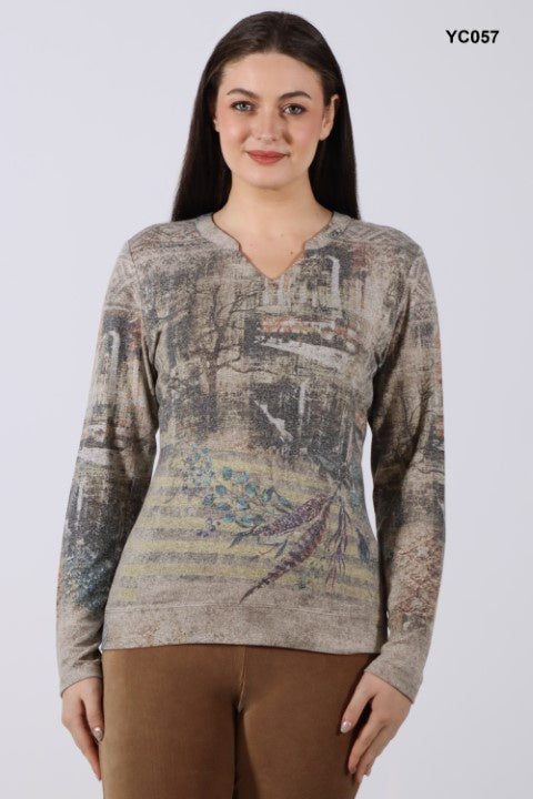 Moffi graphic top YC057
