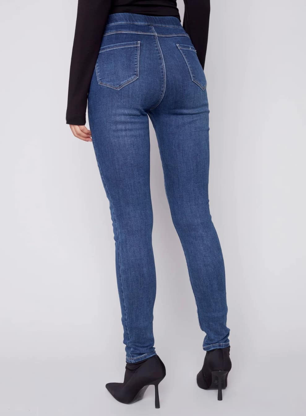 Charlie B. Pull On Slim Leg Jeans