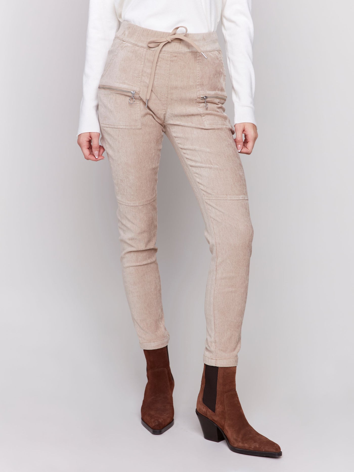 Charlie B. Corduroy Joggers (Almond)