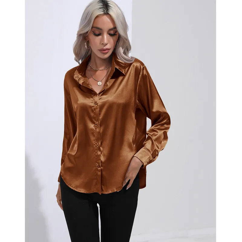 Metallic Button Up (Bronze)