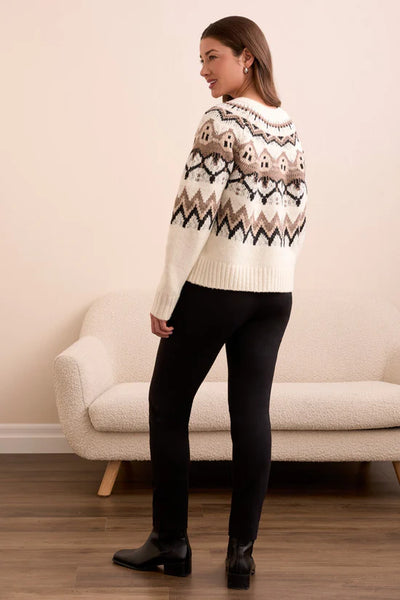 Tribal moonstone cardie 2312O-3814
